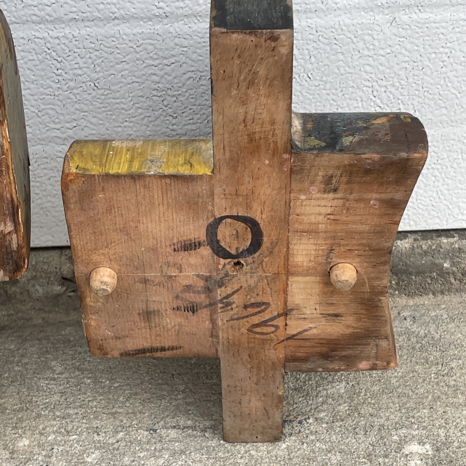 Large Vintage Industrial Wood Foundry Mold Pattern From Philadelphia Navy Yard