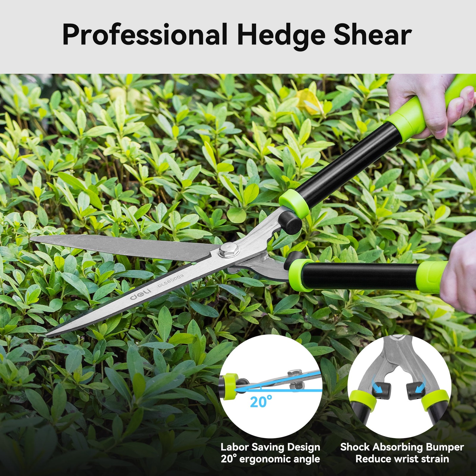 Steelite 3 PCS Loppers Hedge Shears & Pruners Set Hedge Clippers Tree Trimmer