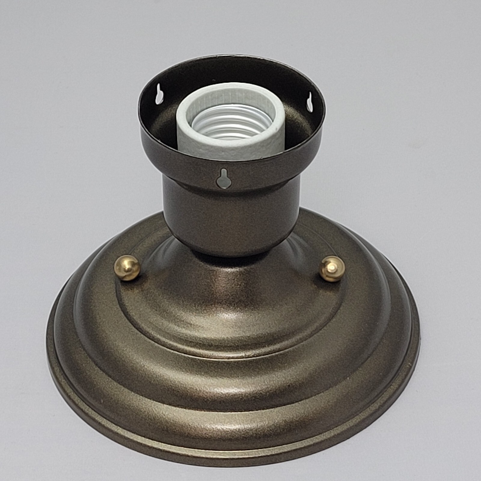 LOOK!!! NEW ANTIQUE BRASS 3-CHAIN FIXTURE -VINTAGE ART DECO SHADE Three Chain