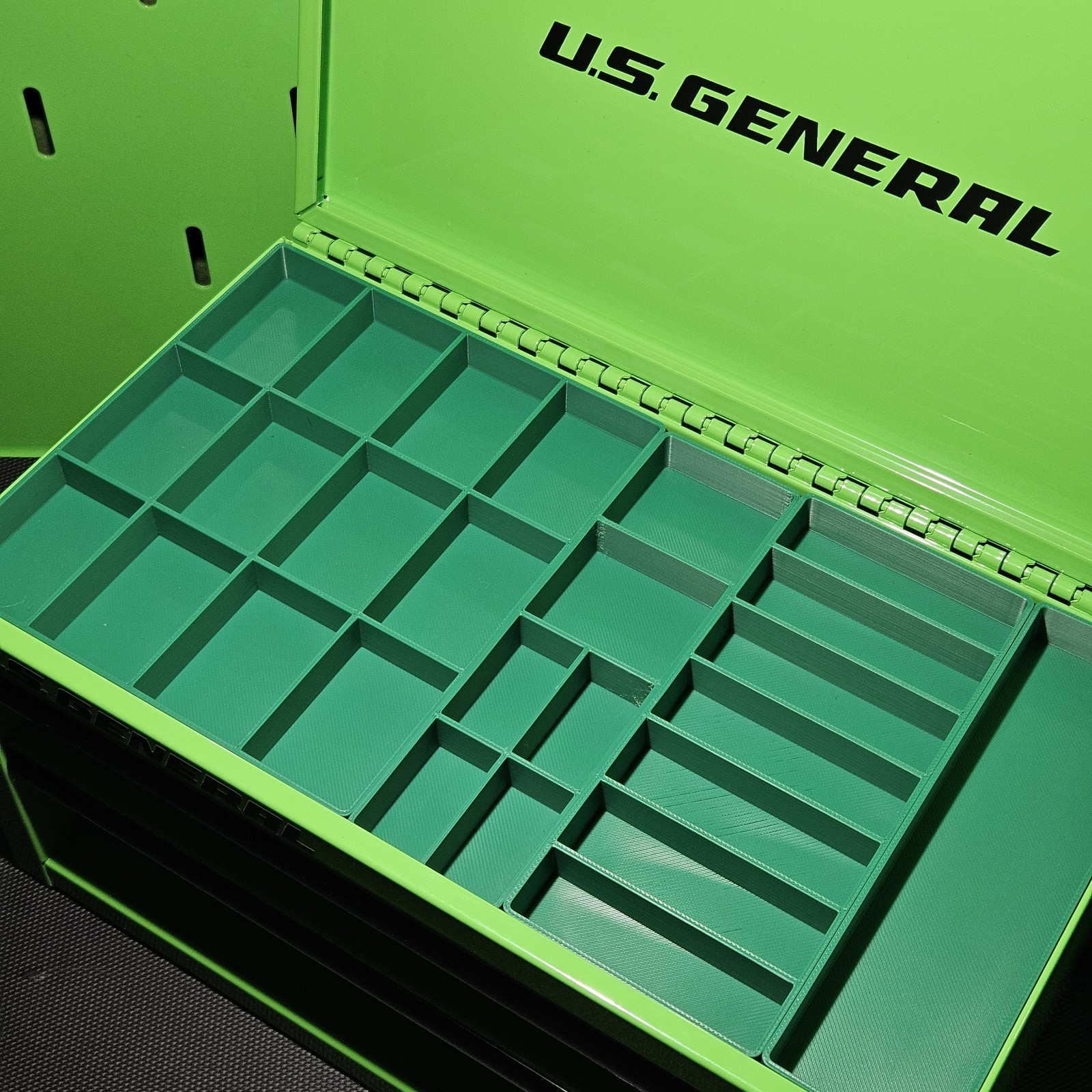 US General Mini Tool Box Top Trays Tool Organizer