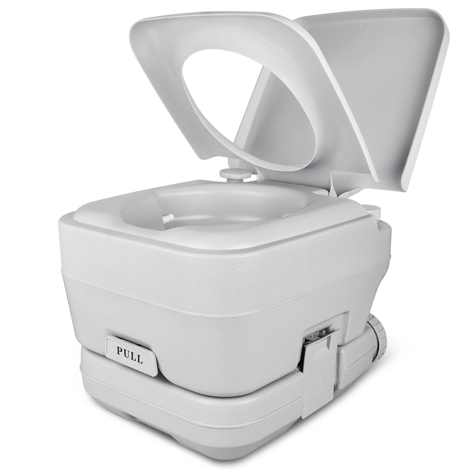 Portable Travel Toilet RV Potty 2.6 Gallon Detachable Tank & Handle Flush Pump