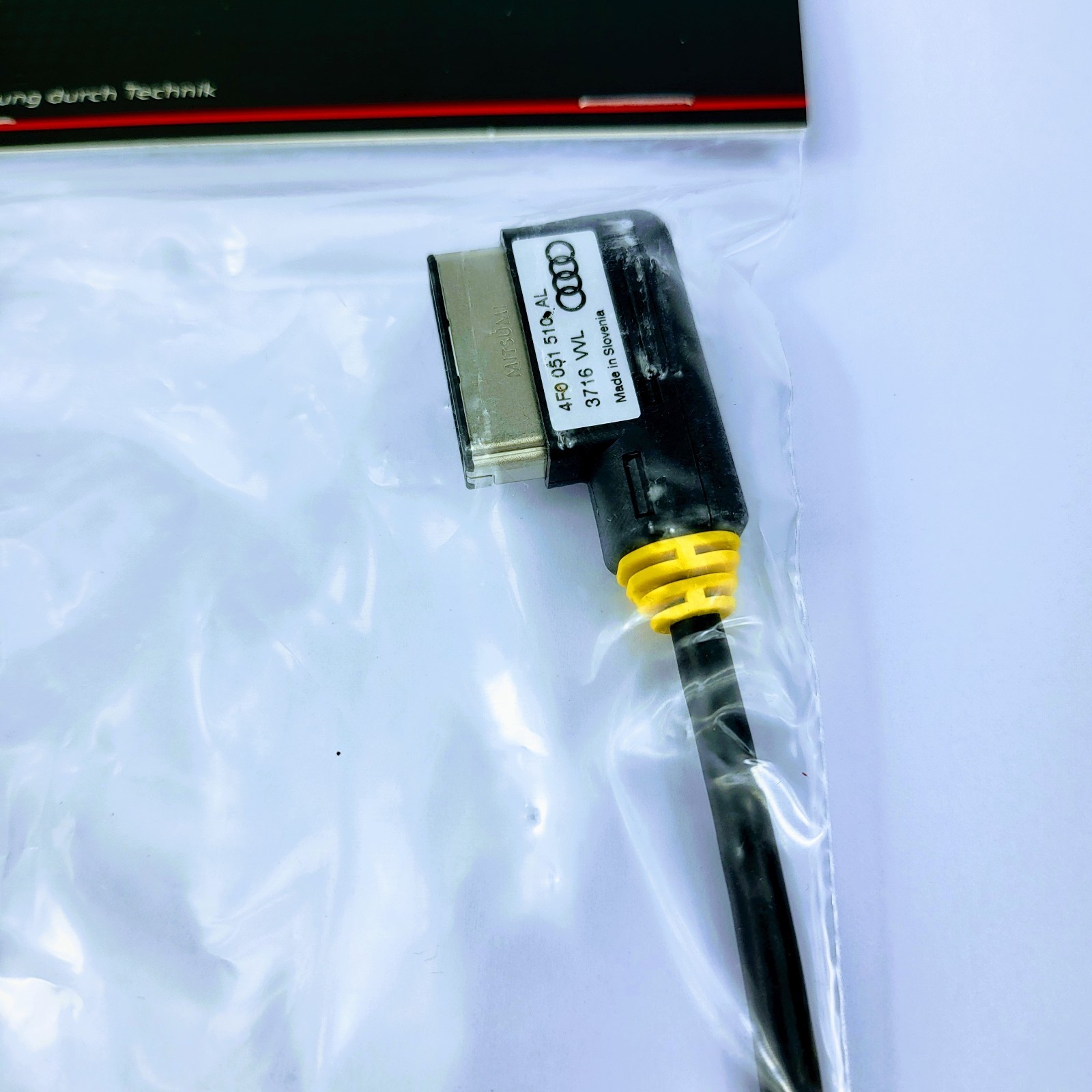 Audi OEM iPhone iPod Lightning Adapter Cable 4F0051510AL