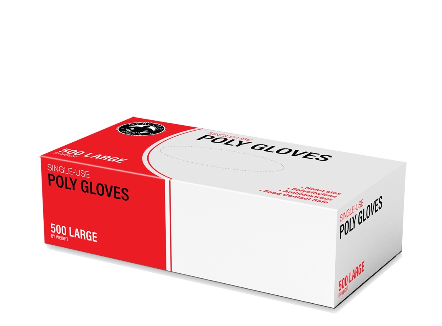 Poly Gloves - Large - Single Use - 10,000 Gloves/Case - Food Grade Safe