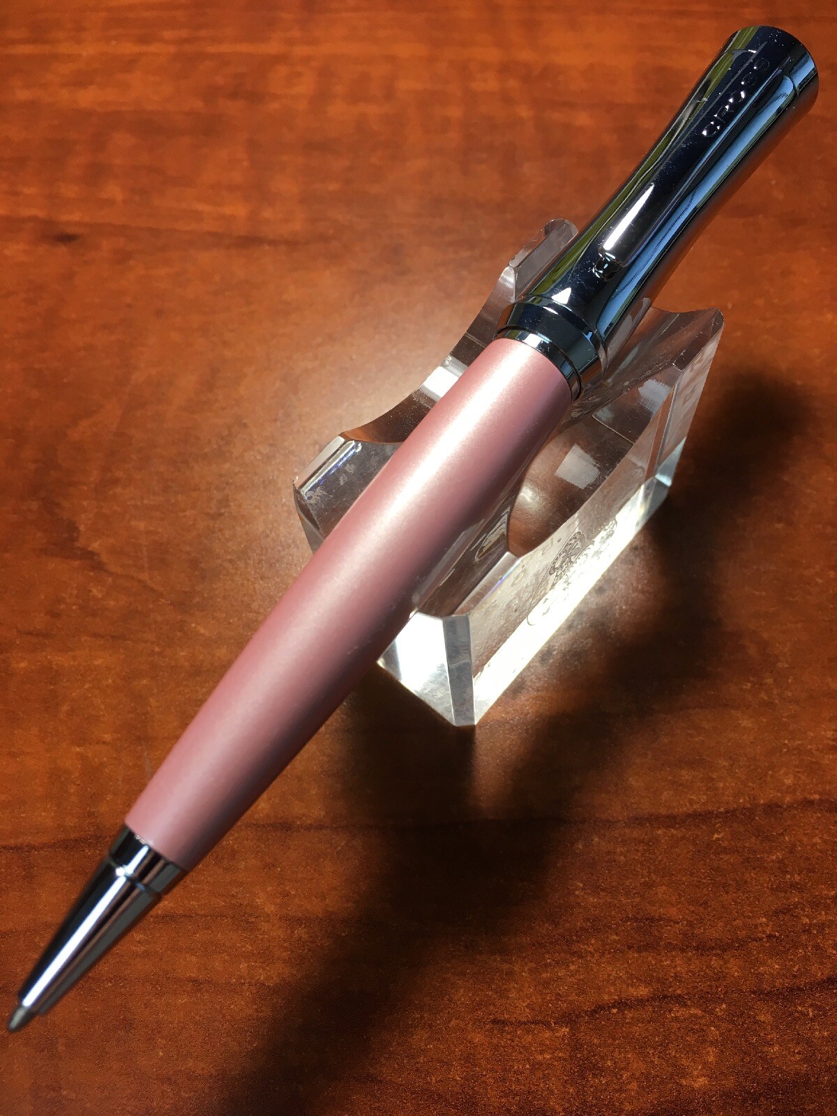 Cross Parasol Chrome and Pink Twist Ballpoint Pen -- DAMAGED PACKAGING