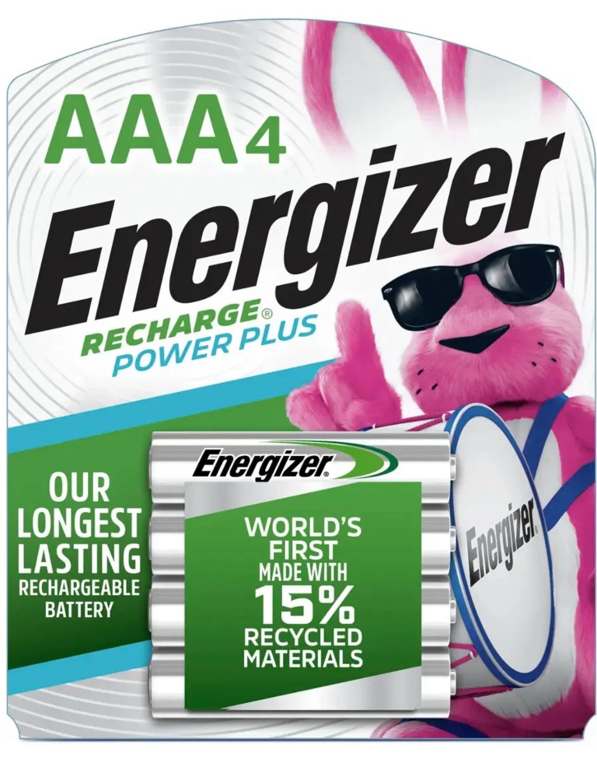 ENERGIZER AAA Rechargeable Power Plus NiMH Batteries  4-Pack Brand New Sealed