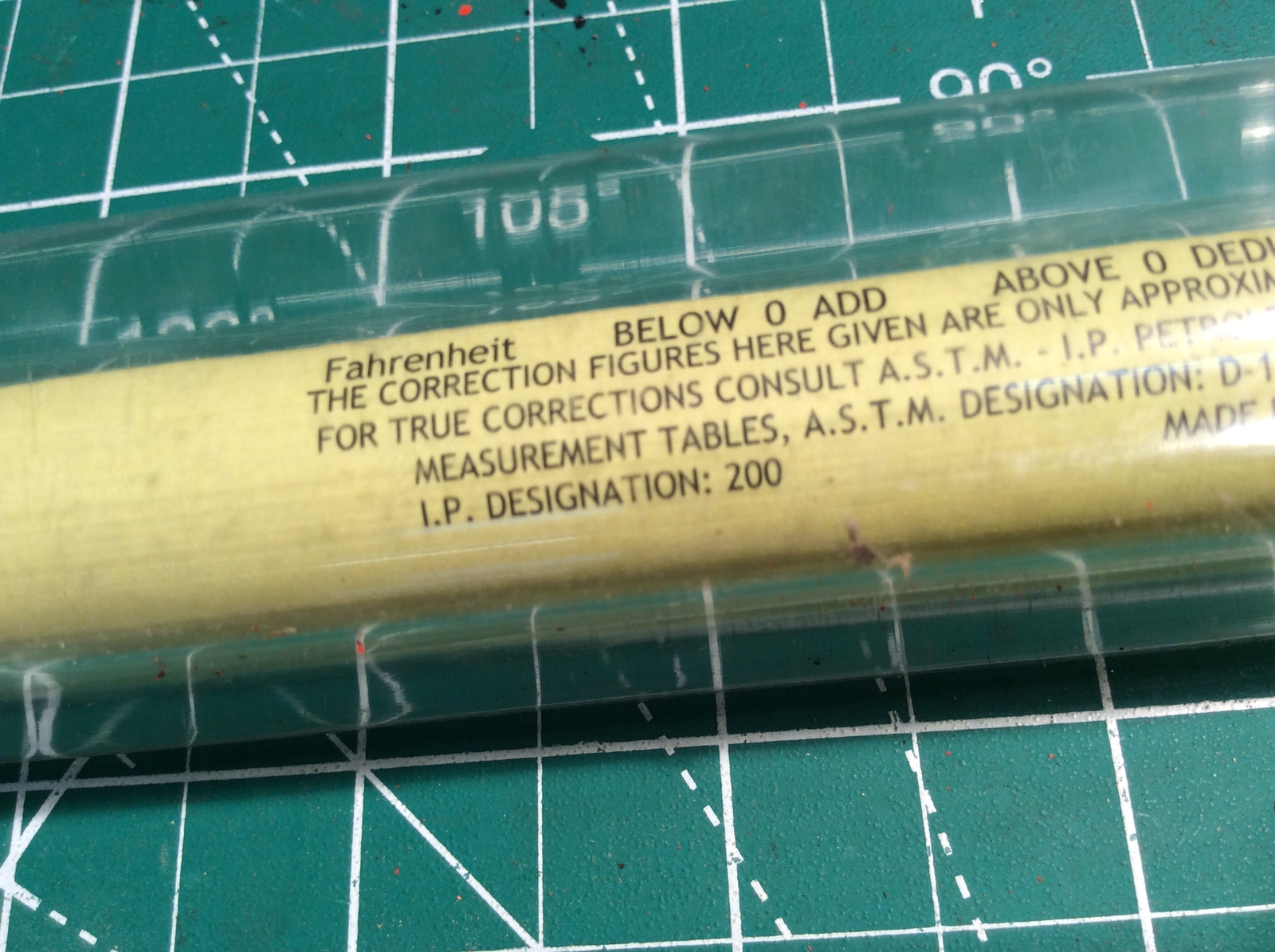 Hygrometer Petroleum Refinery API Scale Mod 141.5 Temp 60F ASTM 56HL (5)