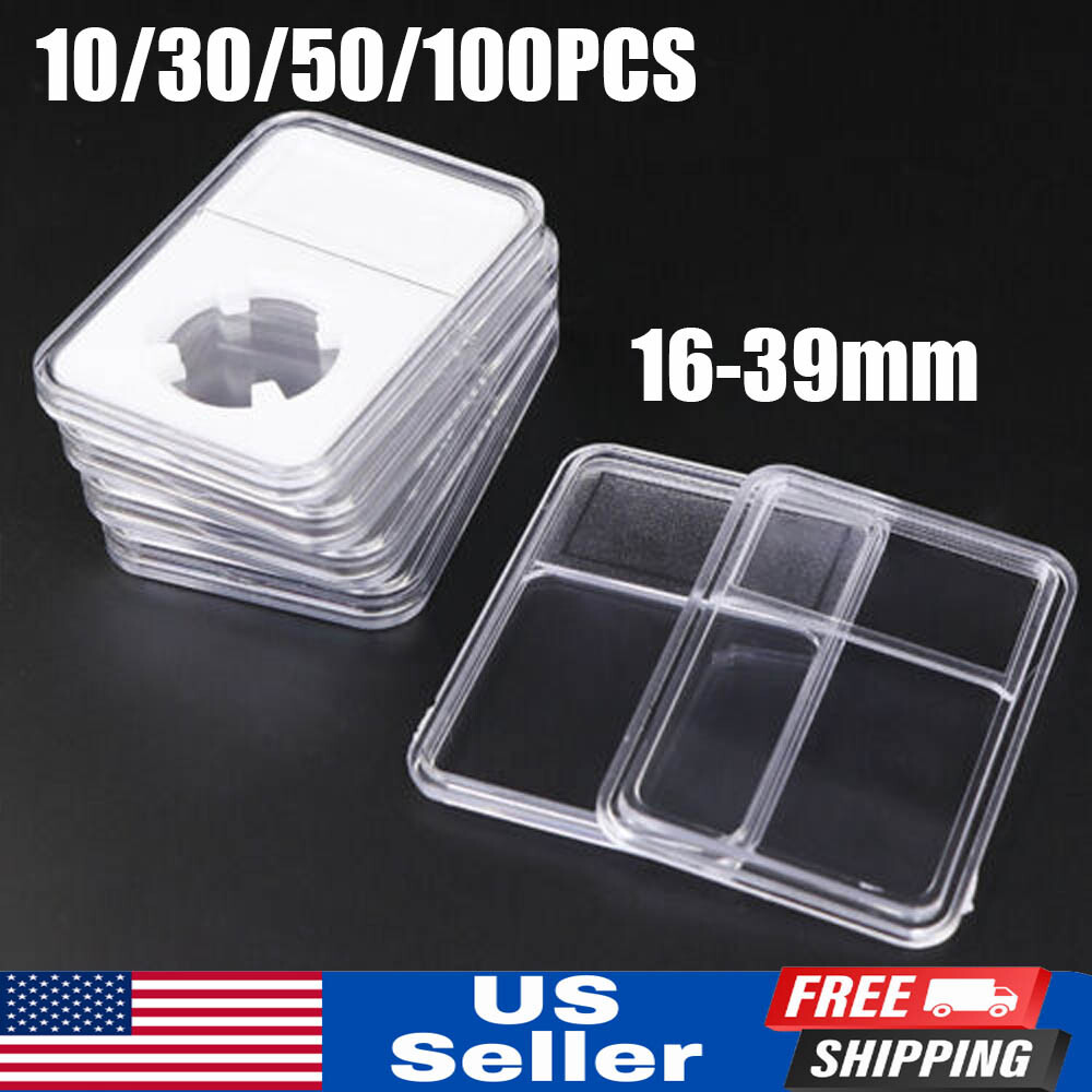 Coin Slab Display Holders Storage Collection Case Box For Grade NGC PCGS 16-39mm