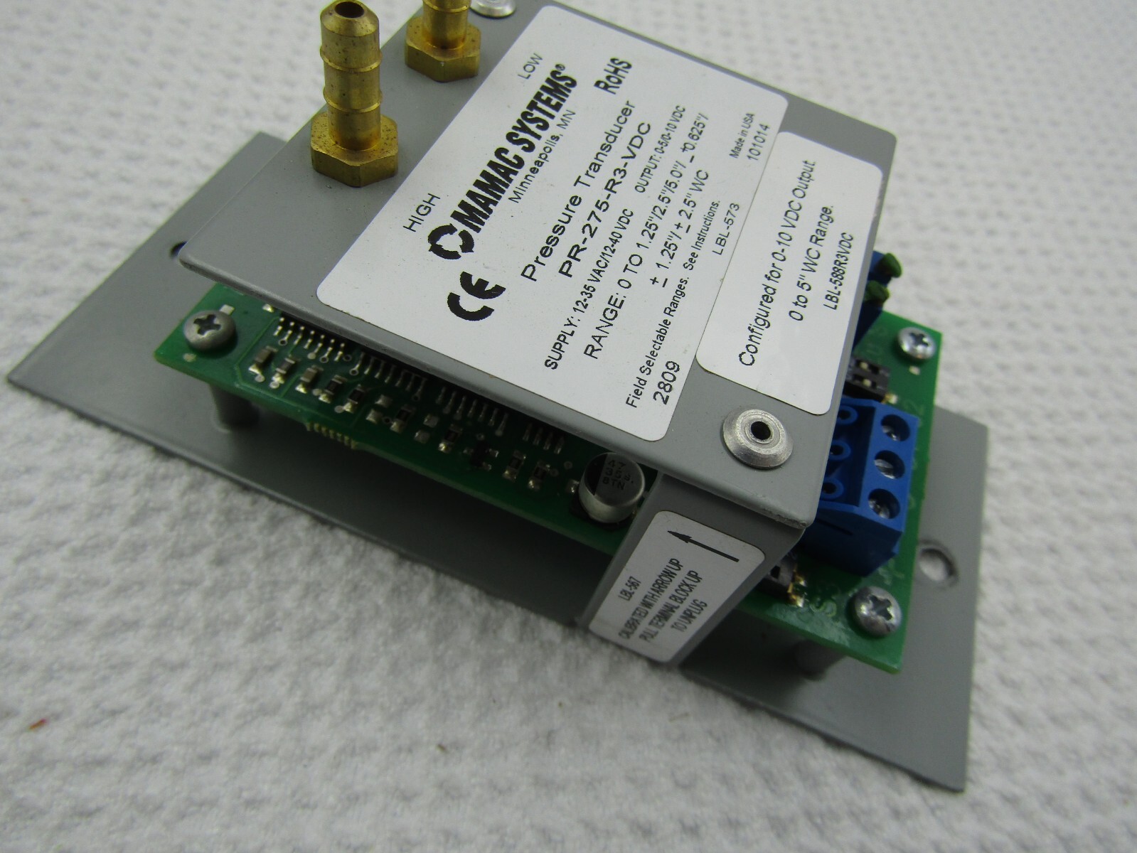 MAMAC SYSTEMS PRESSURE TRANDUCER PR-275-R3-VDC