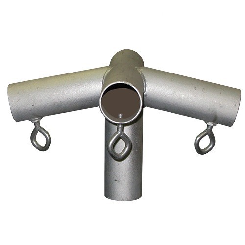 Canopy Fitting-5 Way Low Peak Center Down Fitting, 16 Gauge Steel (Choose Size)