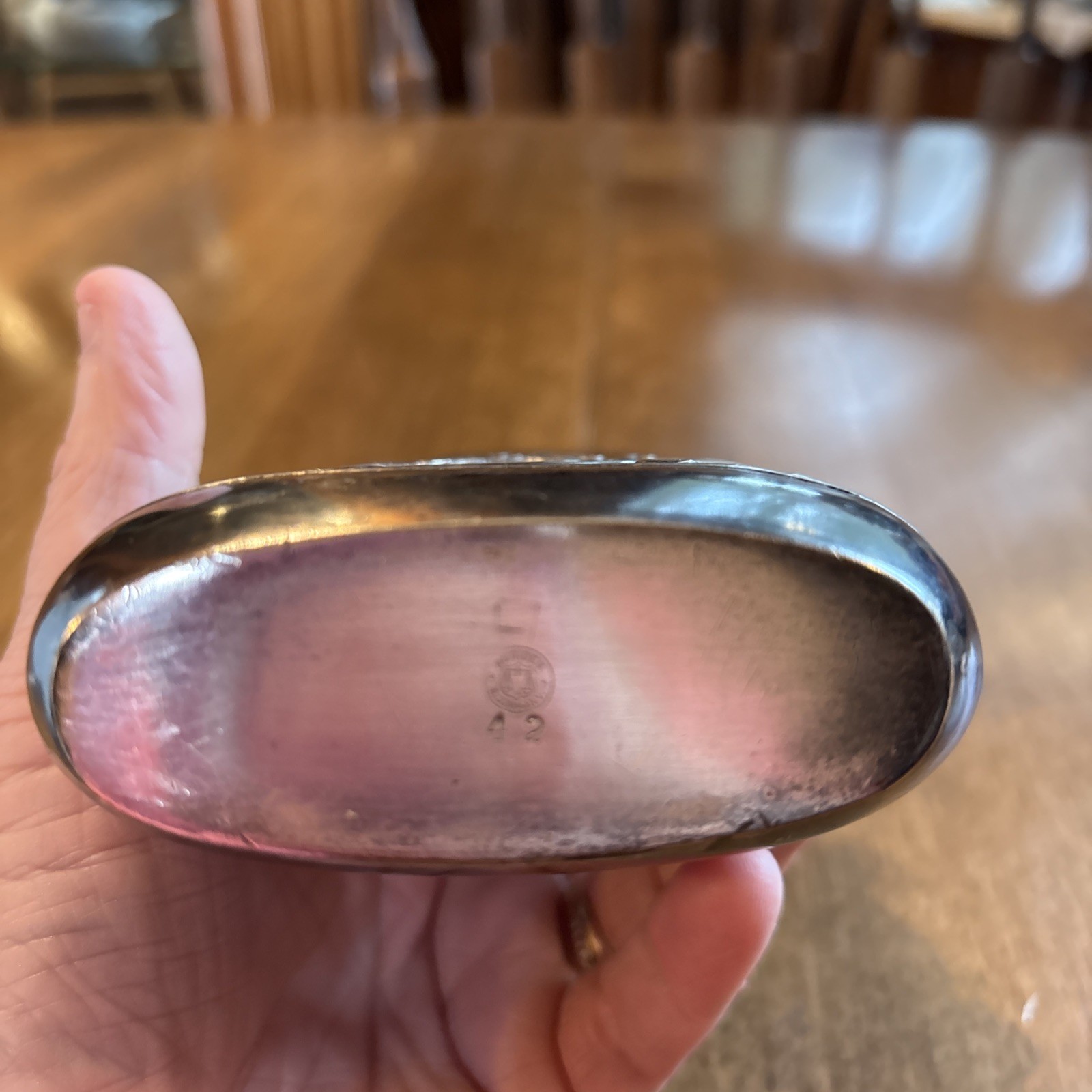 Antique UNIQUE Meriden B SILVERPLATE Flask ~TOP IS CUP~