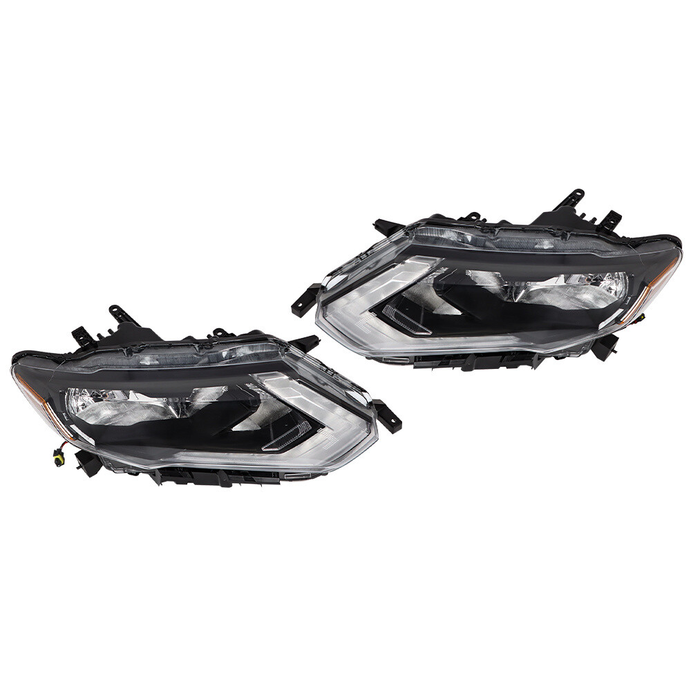 Fit For nissan Rogue 2017-19 Headlights Halogen Factory LED DRL Pair Left+Right