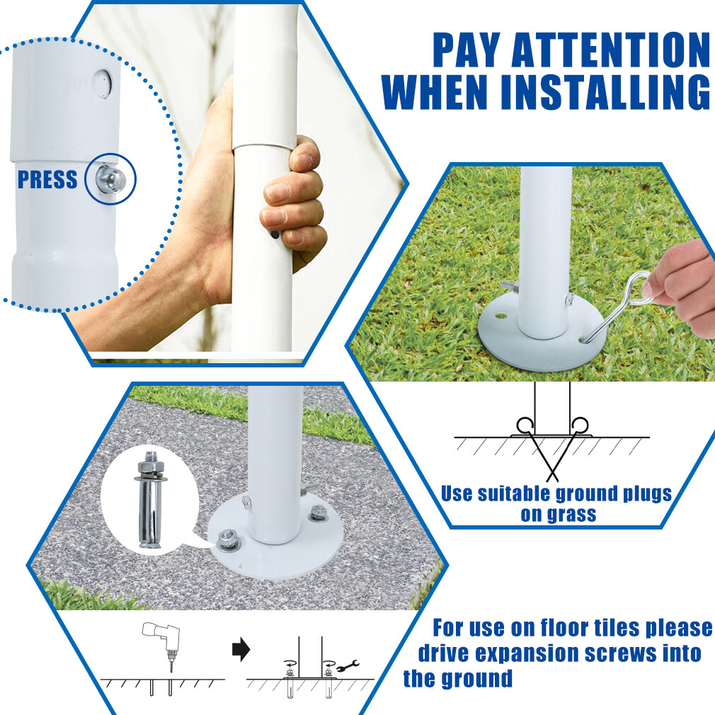 10' X 20' Heavy Duty Carport Canopy Garage Tent, Steel Car Shelter Party Tent