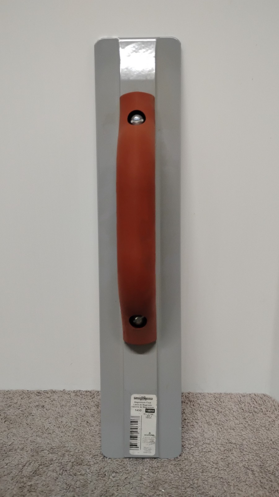 NEW Marshalltown 145D Magnesium Float # ‎14610 / 16" X 3-1/8". (03)