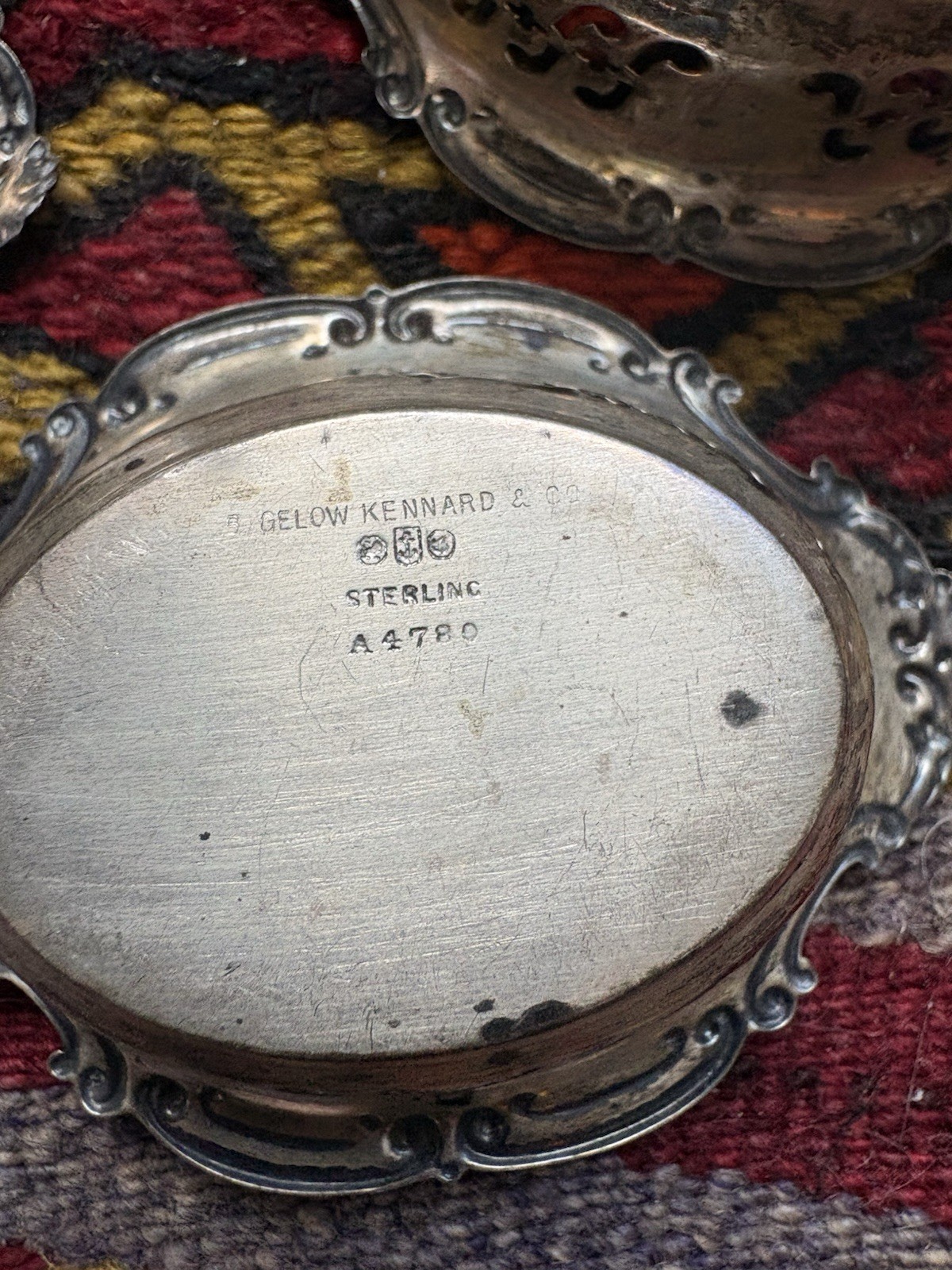 3 VINTAGE Bigelow Kennard Petite Sterling Nut Dishes 62 grams