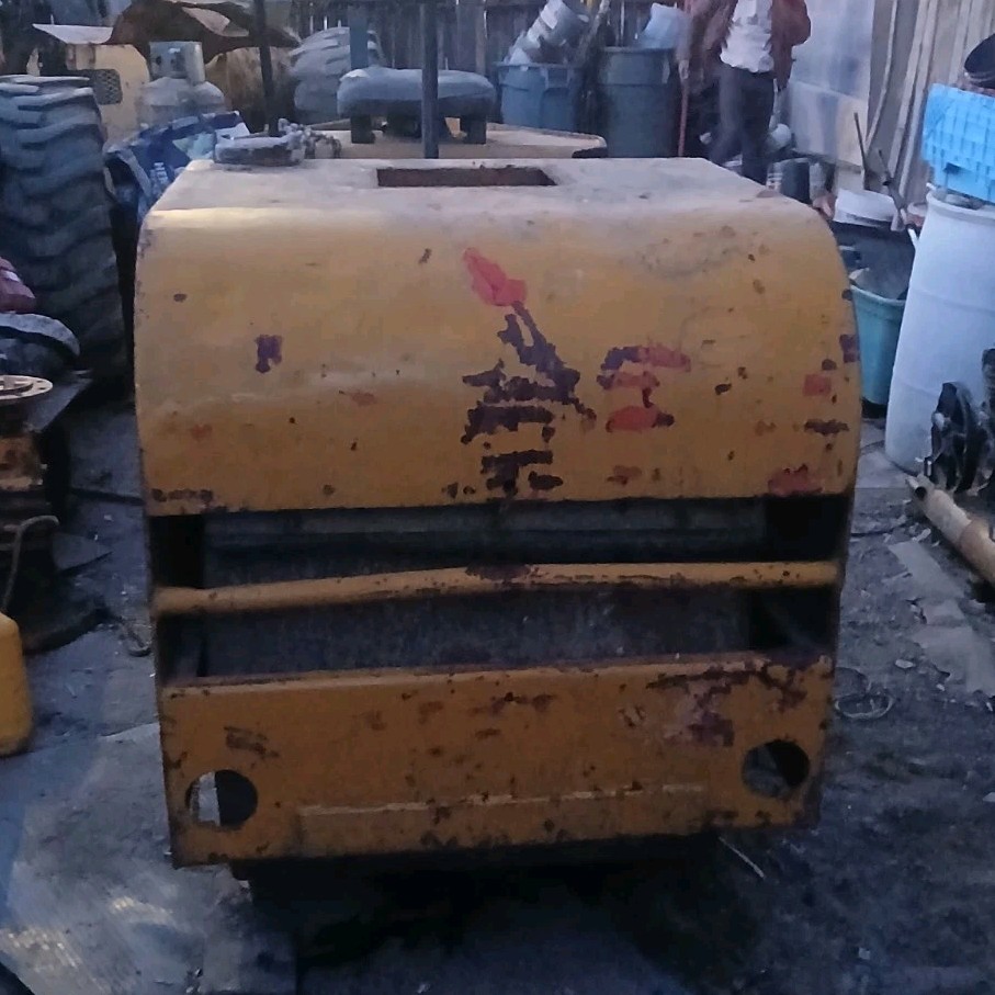 Yellow Tandem Smooth Drum Static Asphalt Roller Compactor
