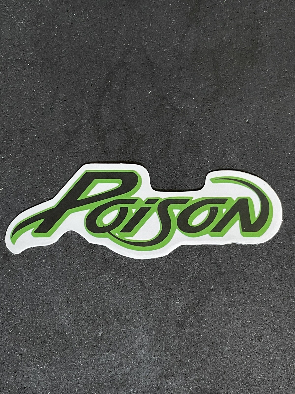 Poison Logo Green Sticker Iconic 80s Rock Hair Band Legend PA for Laptop New!