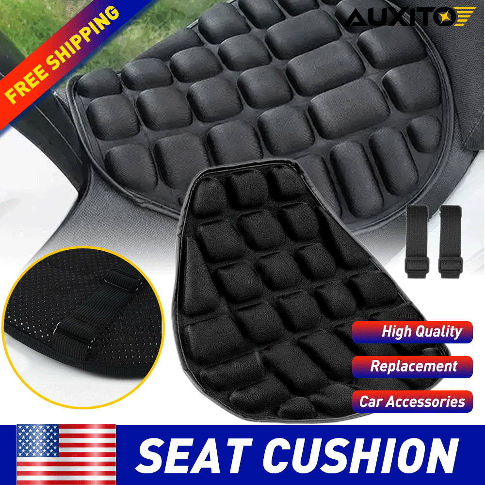 Rider Passenger Seat Cushion Seat Cover Seat Pad For Harley Touring Black OXILAM