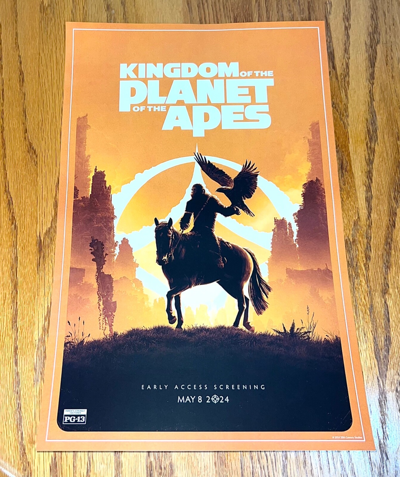 Kingdom of the Planet of the Apes (2024) 11X17 Movie Poster NEW