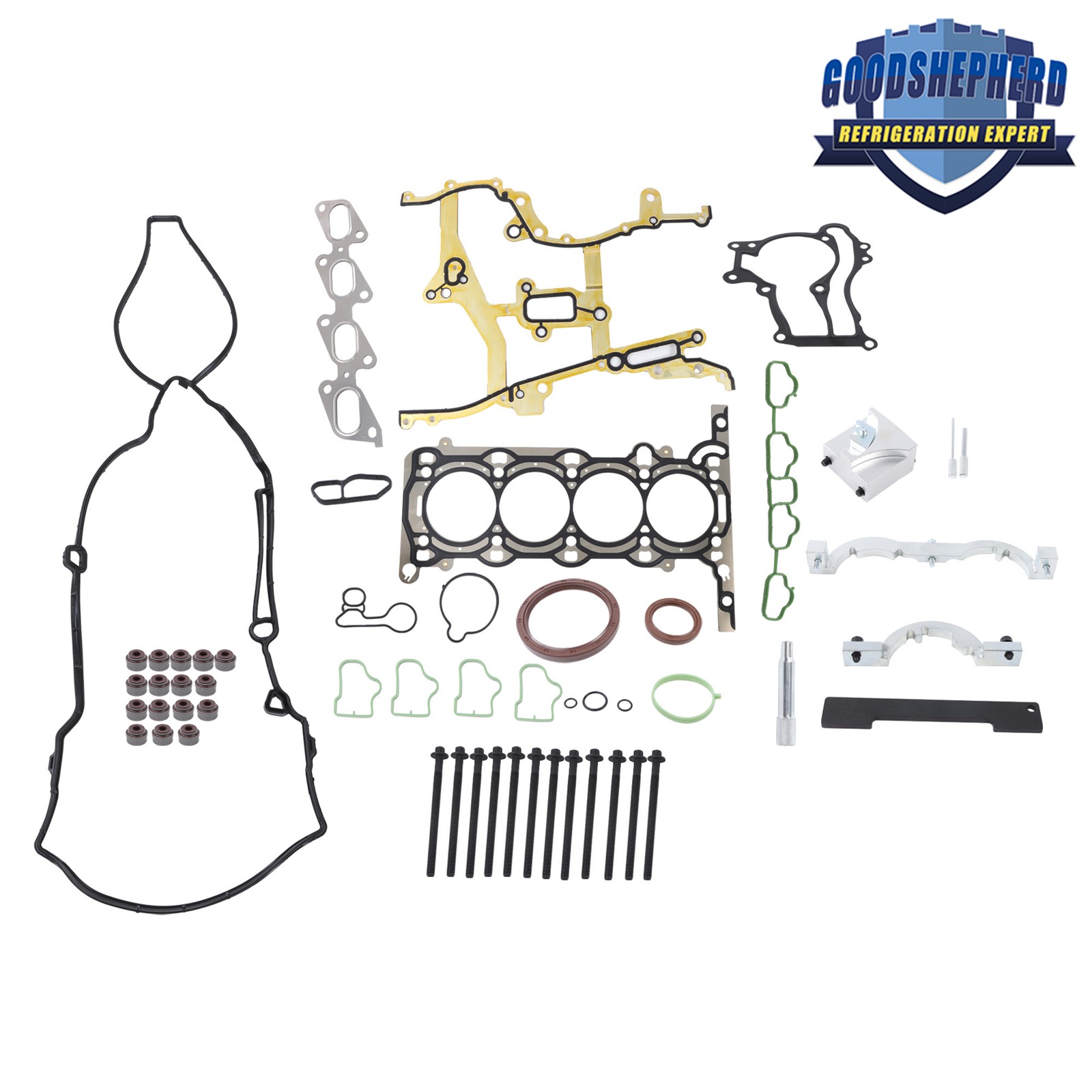 For Chevy Buick 1.4L Turbo DOHC Cylinder Head Gasket Bolts Set & Timing Tool Kit