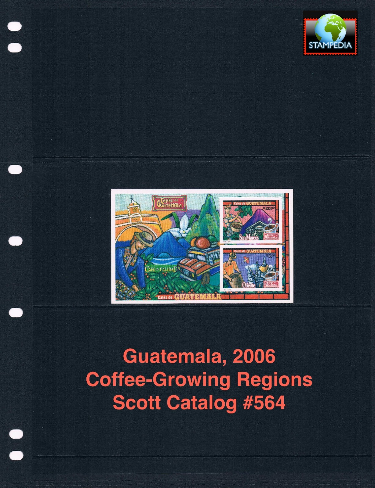 $15.00 Scott Value - 2006 GUATEMALA Coffee Growing s/s scarcer CV MNH NH UMM