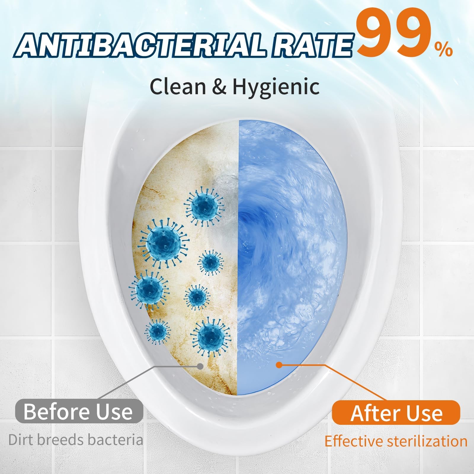 WELLUCK 50 Packs RV Toilet Treatment Drop Ins, Holding Tank Deodorizer for RV