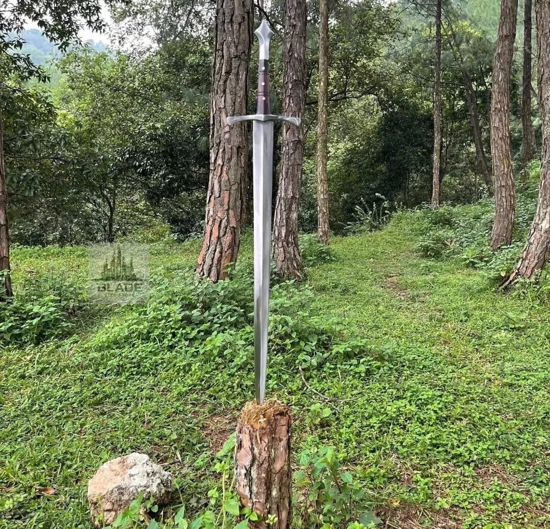 Hand Forged High Carbon Steel Viking Sword Medieval Battle Ready With Scabbard