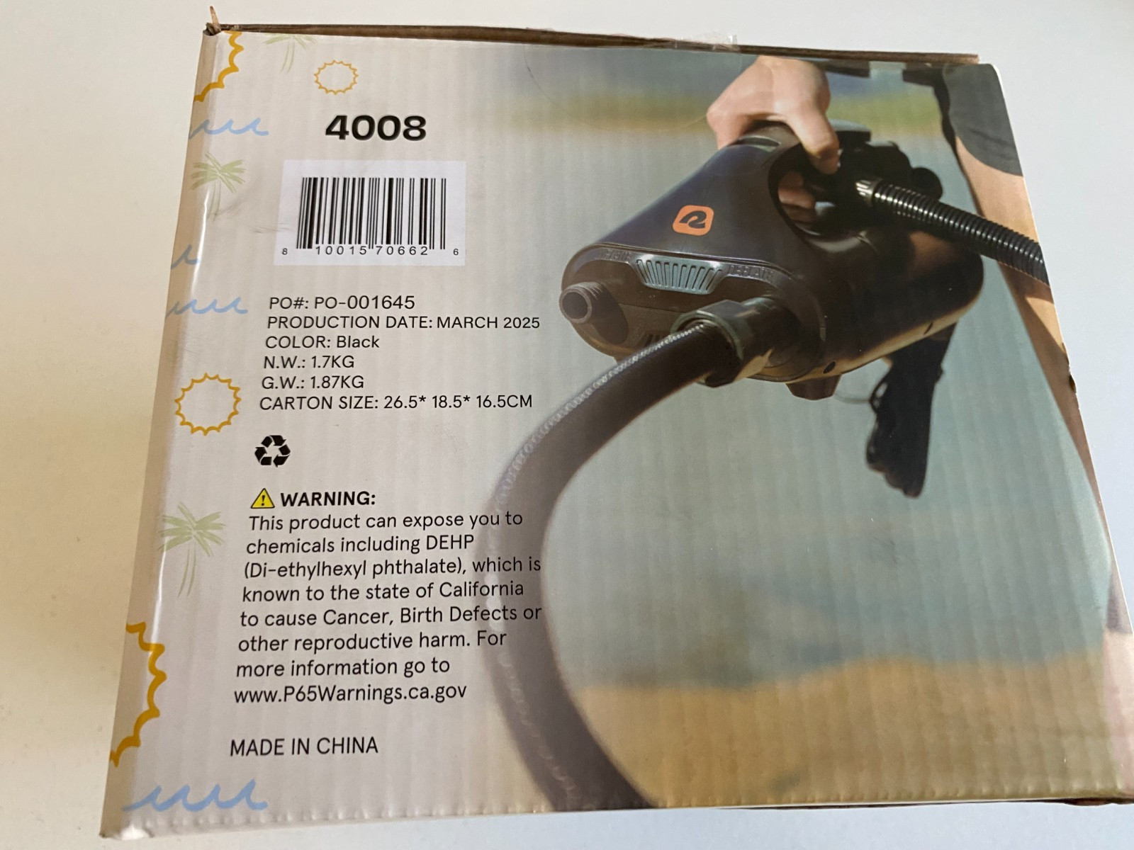 RETROSPEC Weekender iSUP Paddle Electric Pump