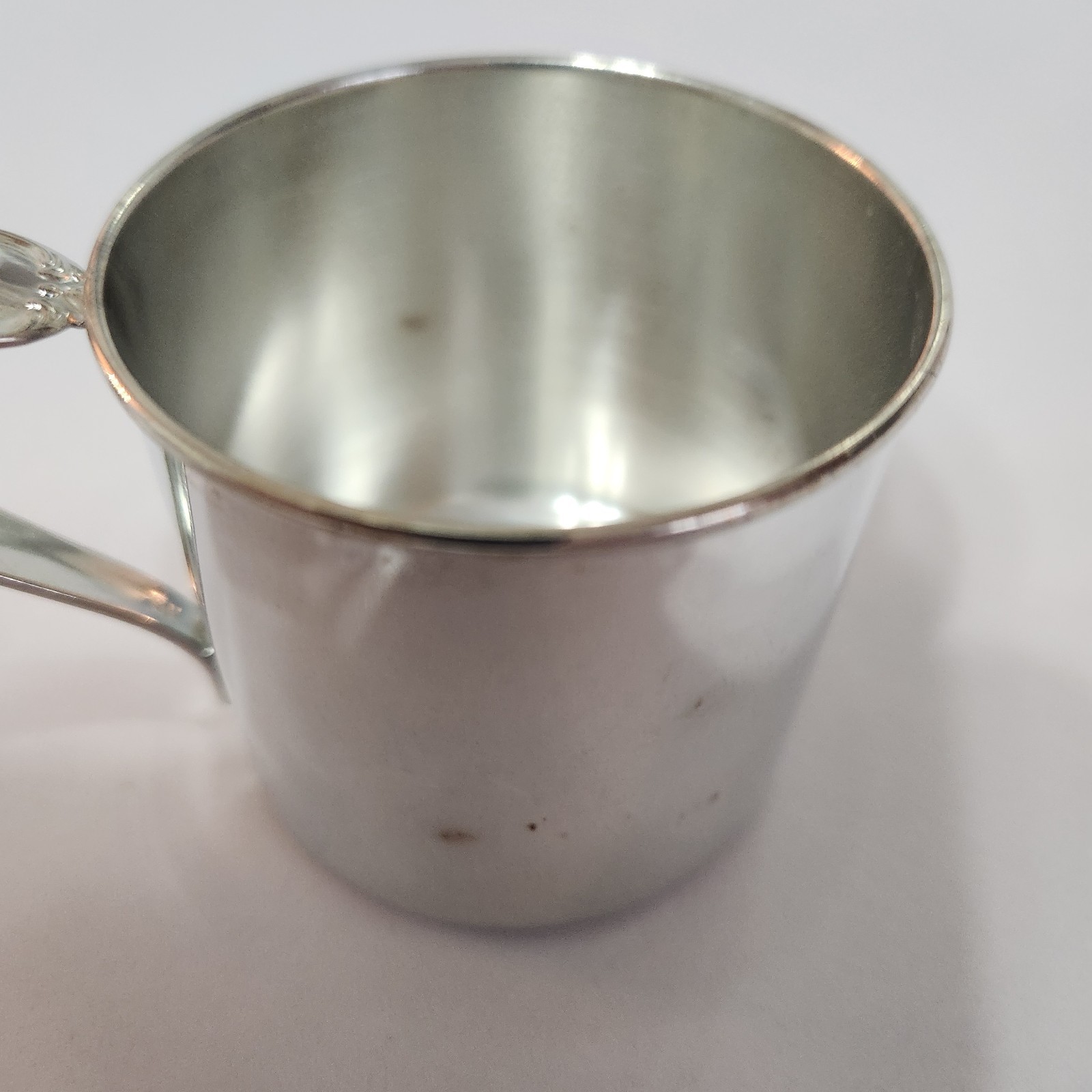 Vintage Baby Cup Silverplate International Silver Co Handcrafted USA Meriden CT