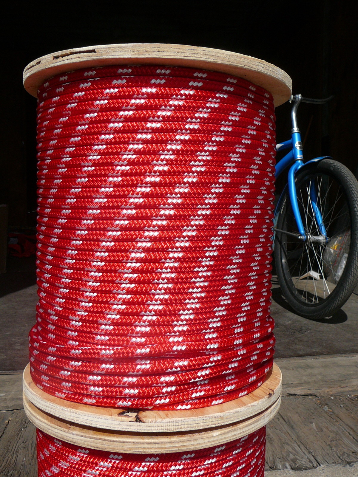 NovaTech XLE Halyard Sheet Line, Dacron Sailboat Rope 5/16" x 50' Red/White