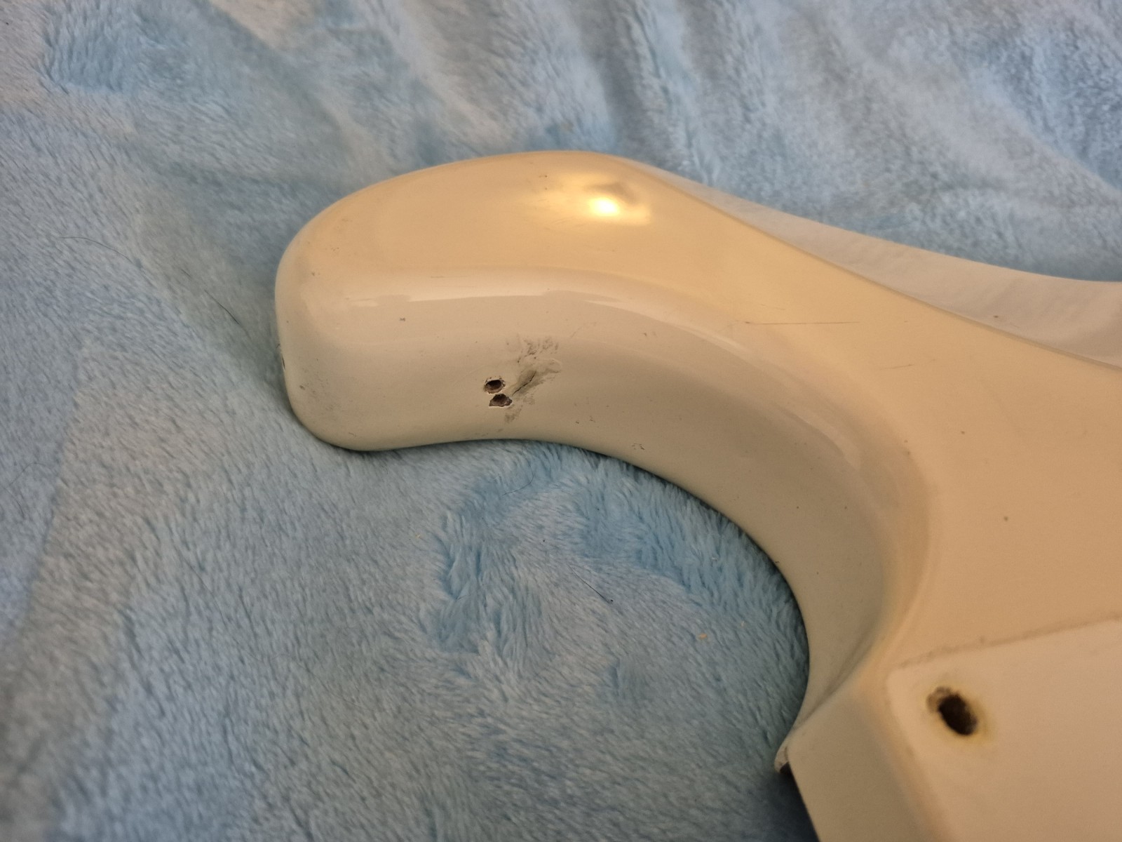 Squier By Fender Stratocaster Strat Electric Guitar Body Arctic White Reliced