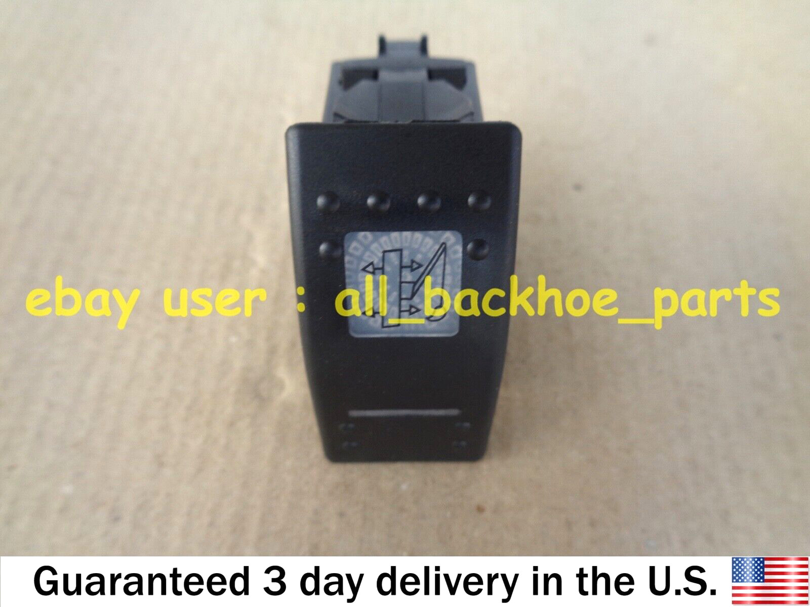 JCB BACKHOE - PANEL SWITCH, 12 V 8 PIN (PART NO. 701/60002)