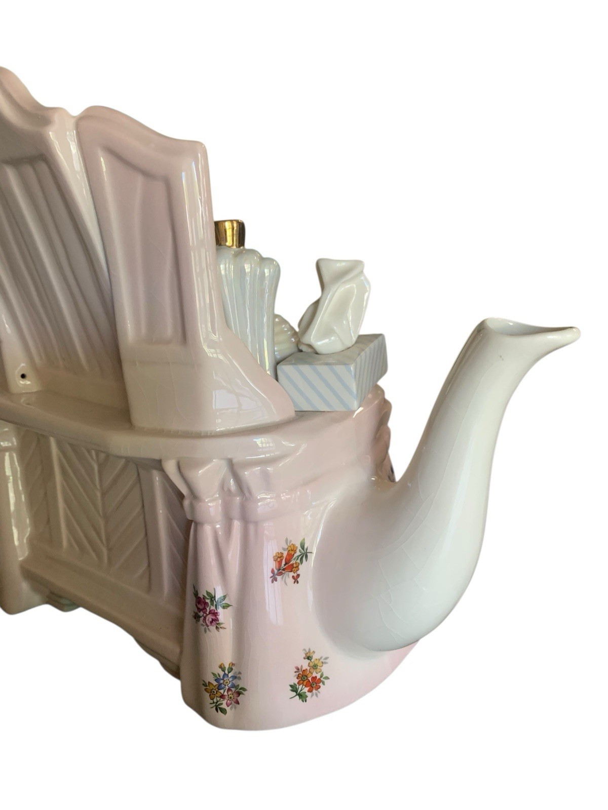 RARE Paul Cardew Ladies Dressing Table Vanity Glam Teapot Limited Edition Signed