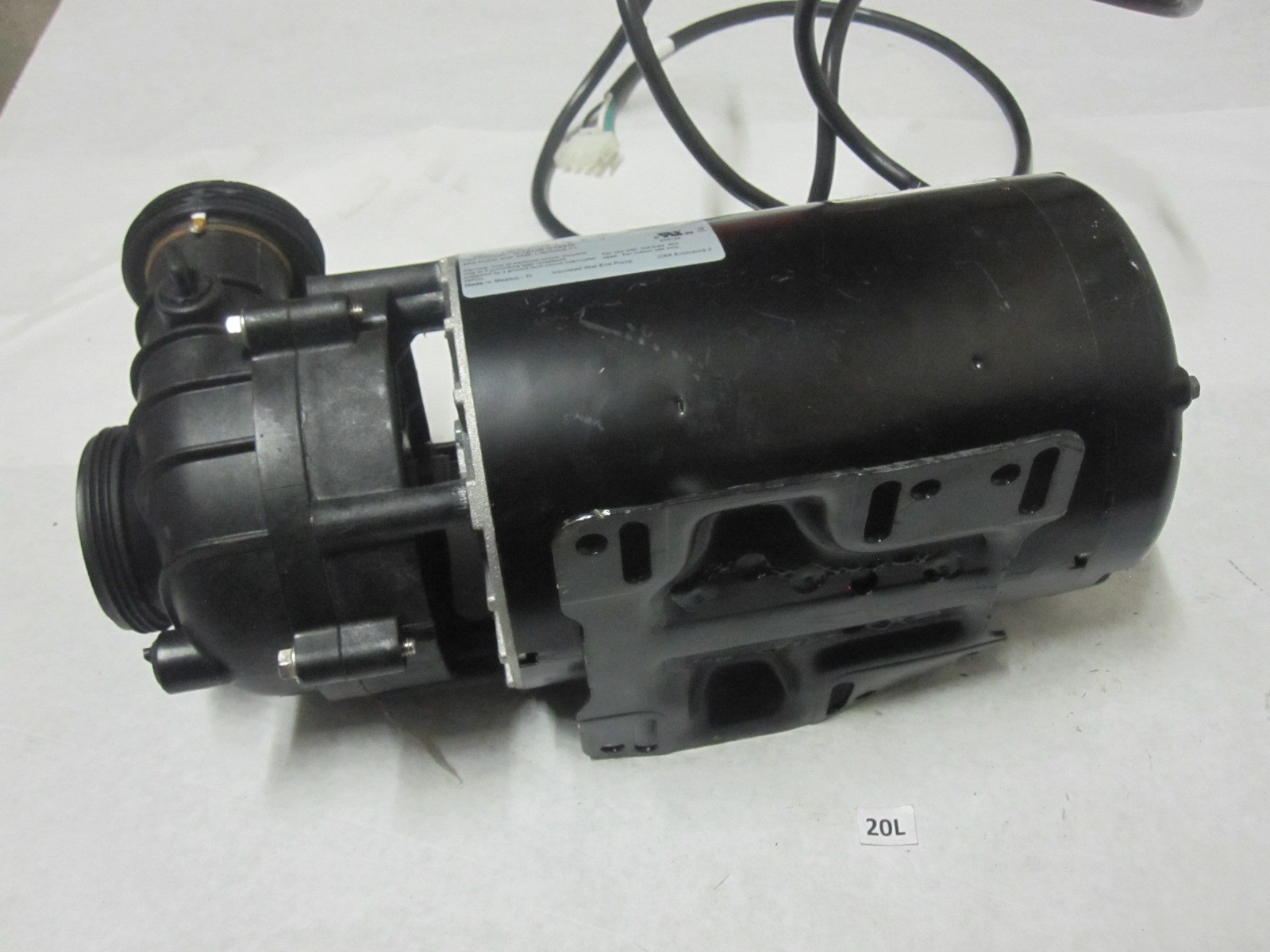 Balboa DuraJet Spa Pump 6HP 230V 1-Speed 56F 2" 3.1" threaded 6.5" Dia Motor