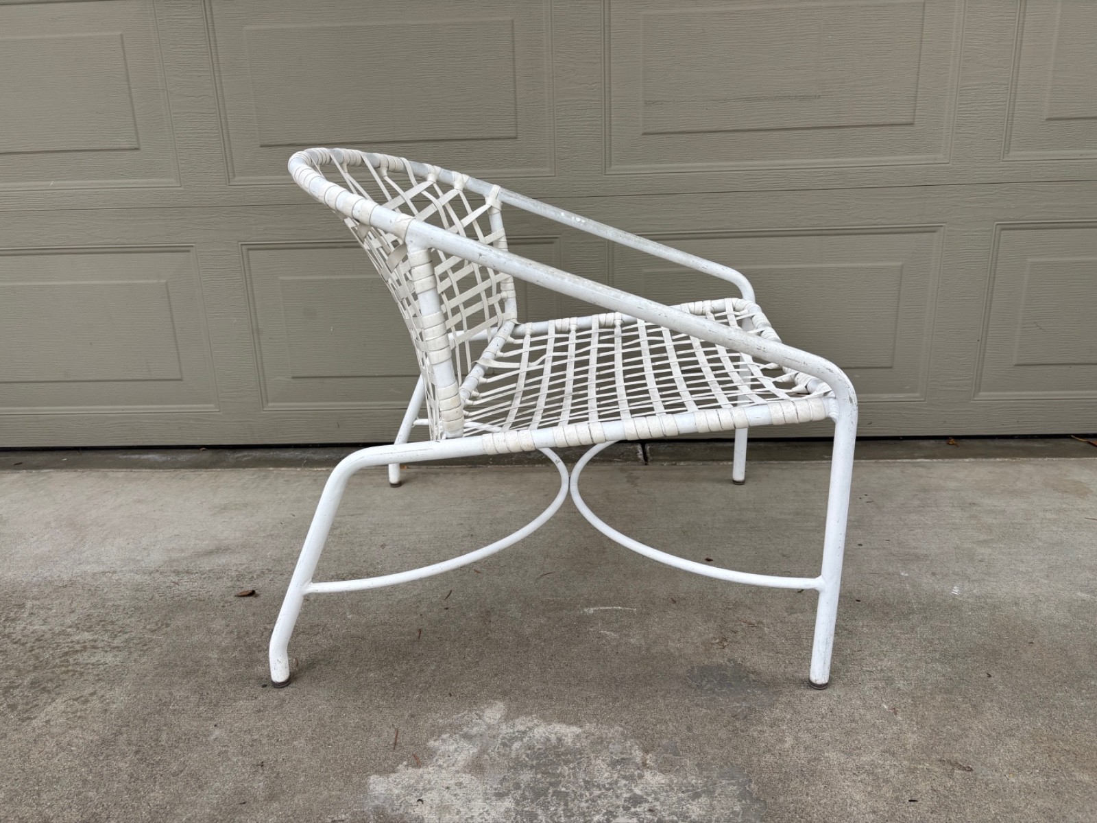 Pair Tadao Inouye Brown Jordan Kantan ottomans and lounge chair vintage MCM