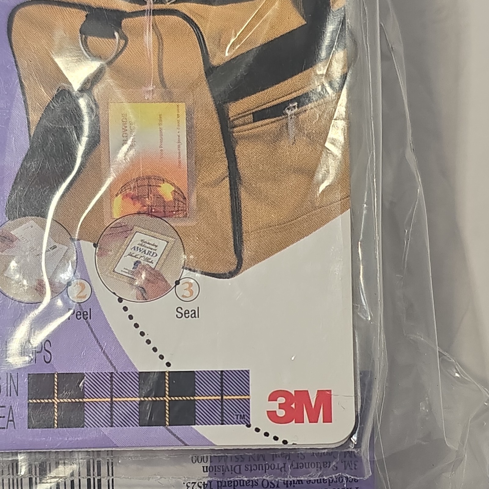 Scotch Self Sealing Laminating 6 packs of 2 luggage Pouches Bag Tags Photo Safe