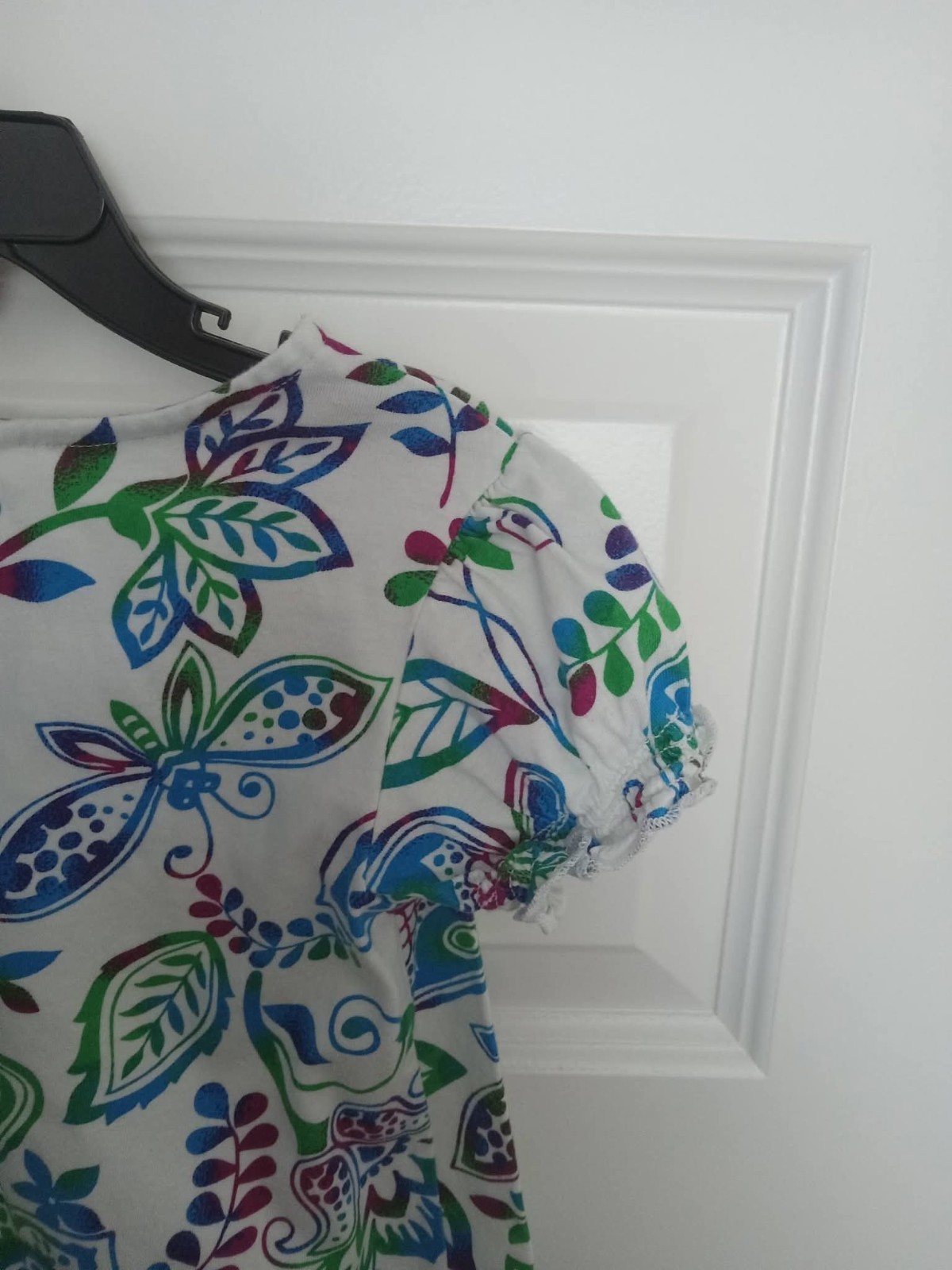 Hanna Andersson Dress Girls Butterly Floral 100% Cotton Size 5/6 110