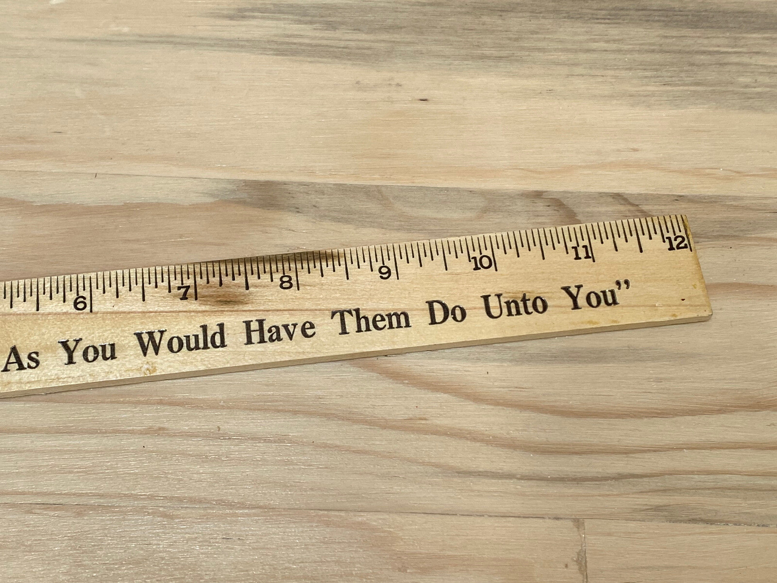 Vintage Coca Cola Wood Ruler "Do Unto Others As You Would Have Them Do Unto You"
