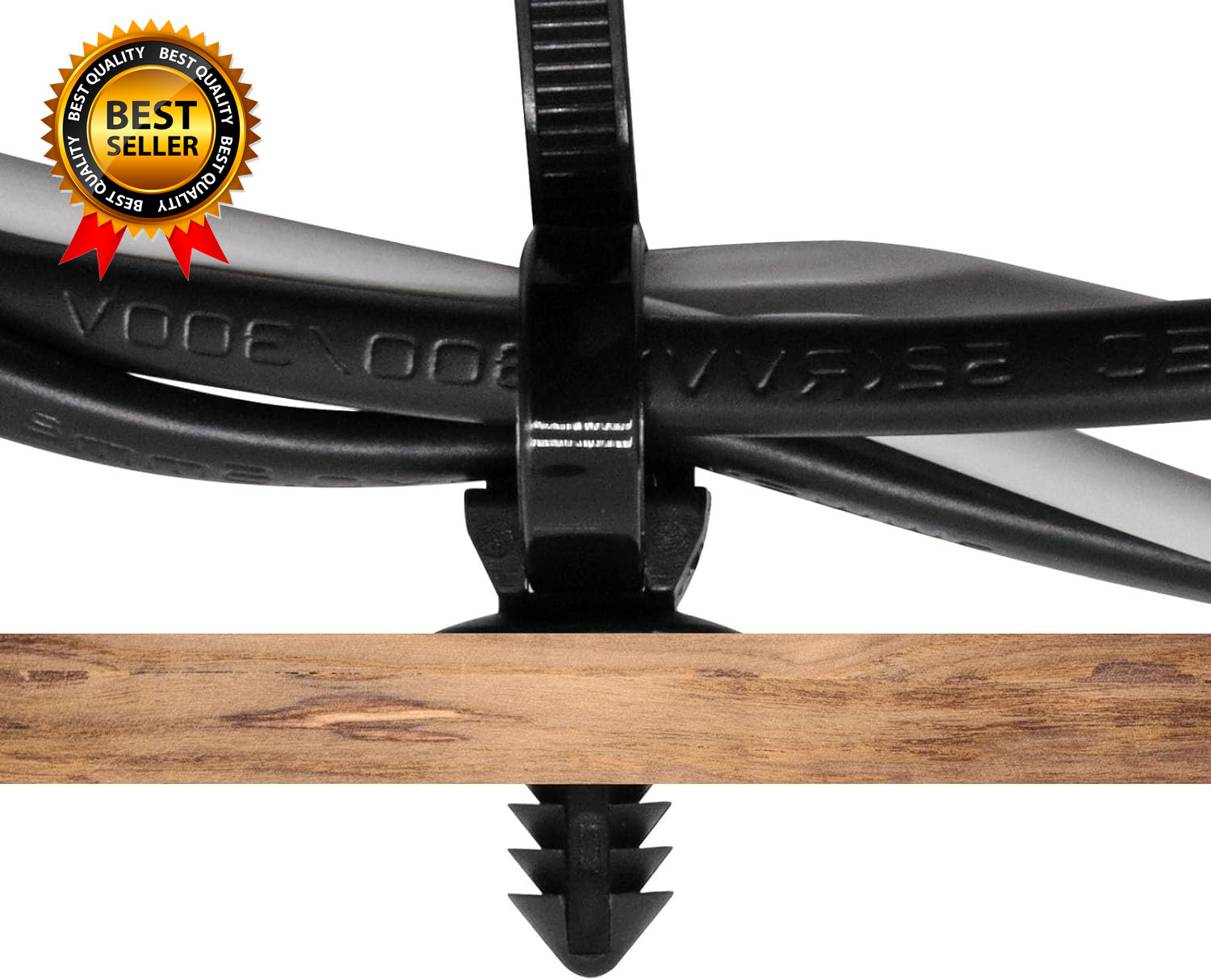 60 PCS Push Mount Zip Ties Nylon Car Mount Wire Tie Snap in Cable Zip Ties