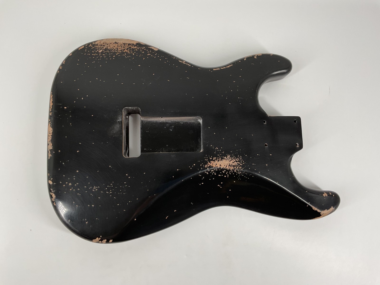 MJT Official Custom Vintage Aged Nitro Guitar Body Mark Jenny VTS Alder Black