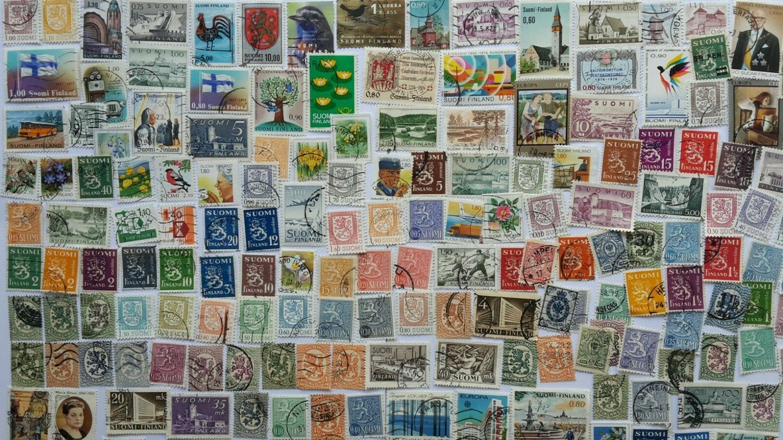 Finland Stamps Collection - 100 to 1000 Different Stamps