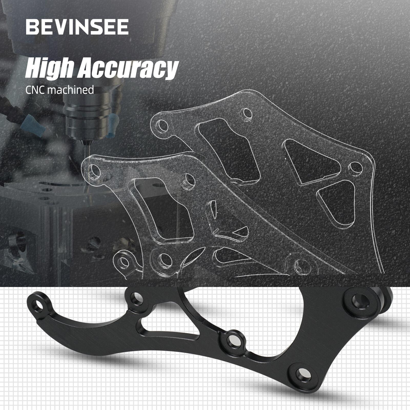 For Sanden 508 709 LS Truck Engines AC Compressor Bracket With Tensioner Kit