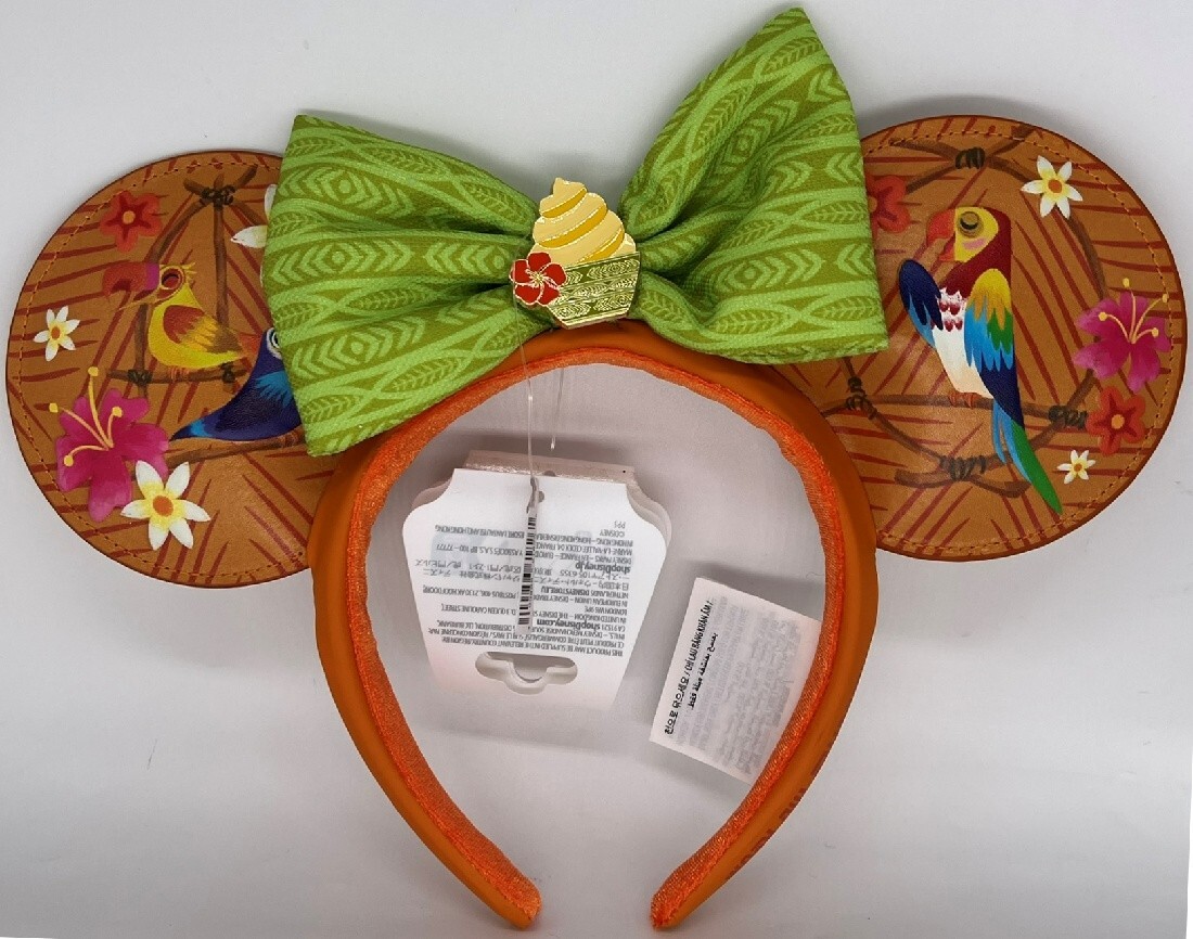 WDW Enchanted Tiki Room Birds Dole Whip Disney Parks Minnie Mouse Headband Ears