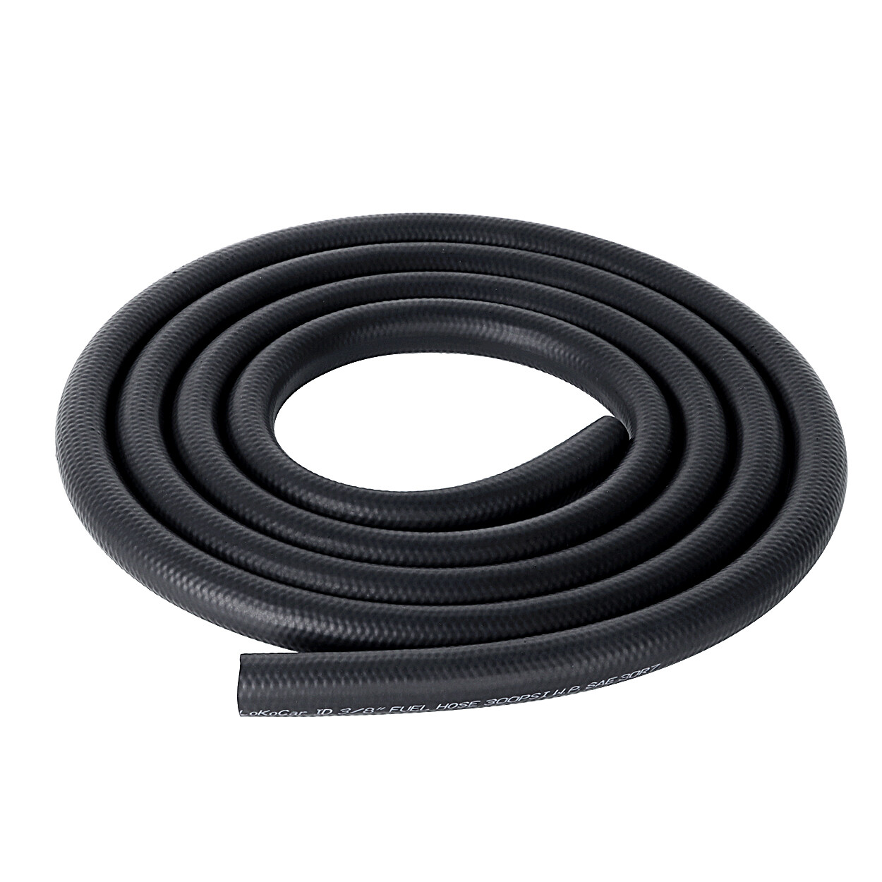 LokoCar Fuel Hose Line Push Lock NBR Rubber SAE 30R7 5FT 10FT 25FT 300PSI Black