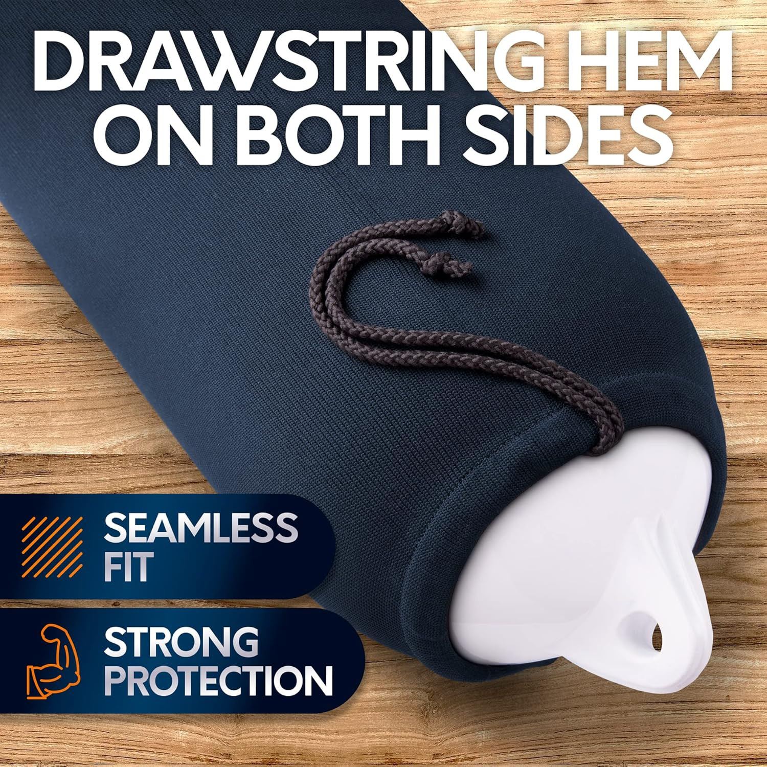 Premium Boat Fender Covers - Set of 4 Durable Protective Sleeves