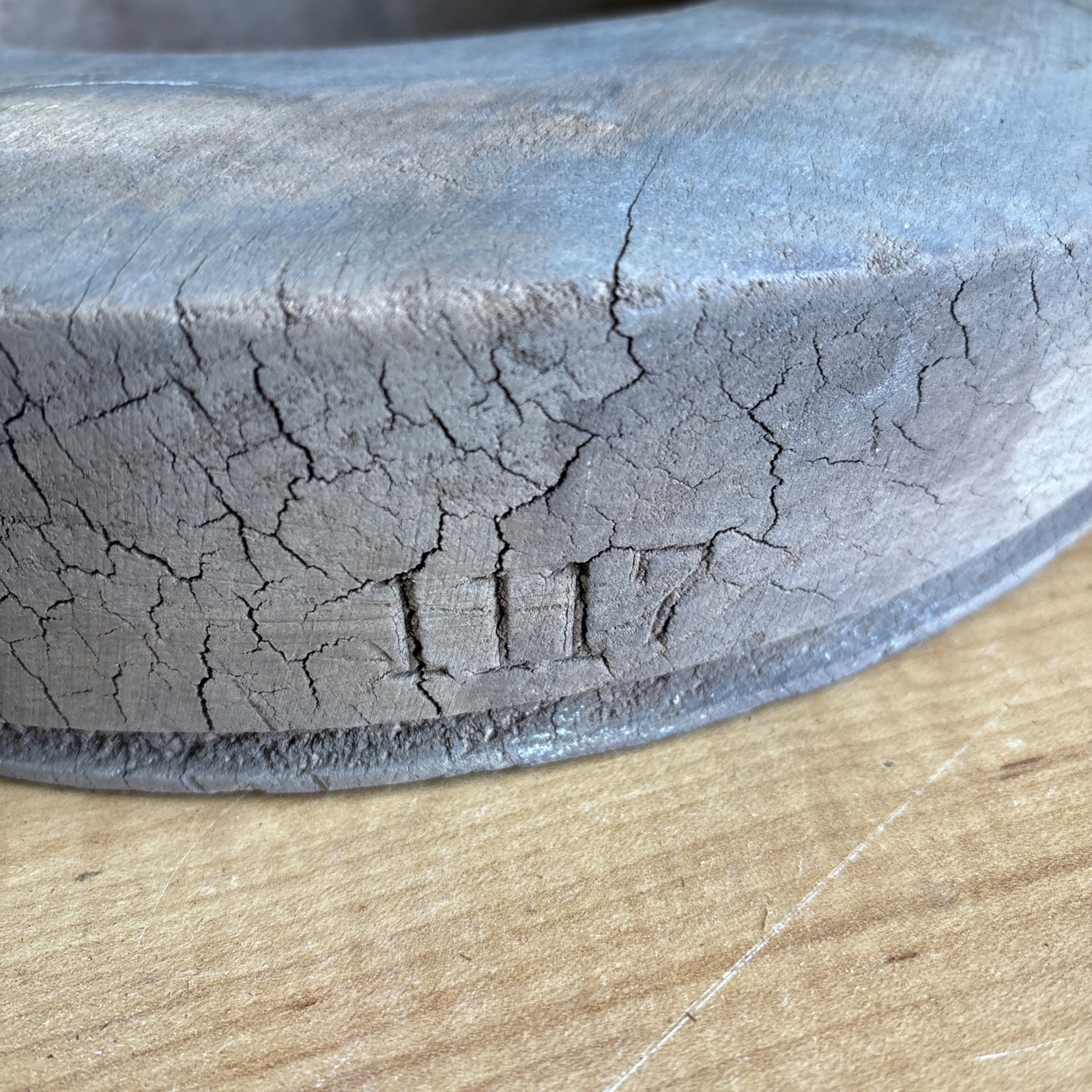 Antique Wooden Block Hat Brim Mold Millinery Form 7 1/8 🔥🔥🔥