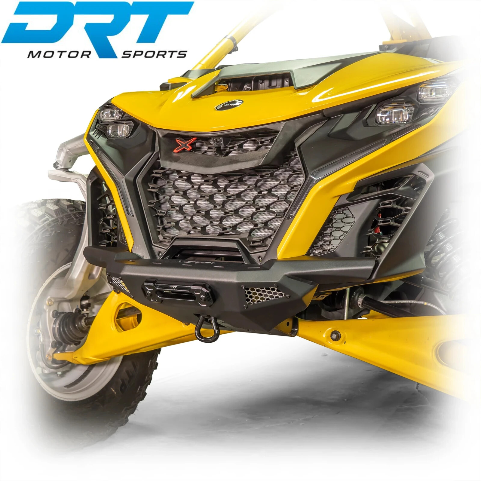 DRT Front Bumper Guard W Mesh Inserts Black Fits: CAN-AM MAVERICK R 2024+