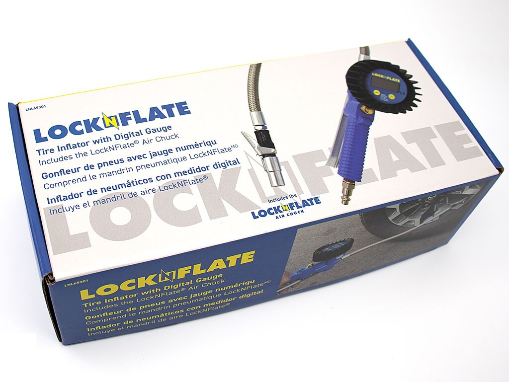 Tire Inflator/Deflator with Digital Gauge - Includes the LockNFlate® Air Chuck