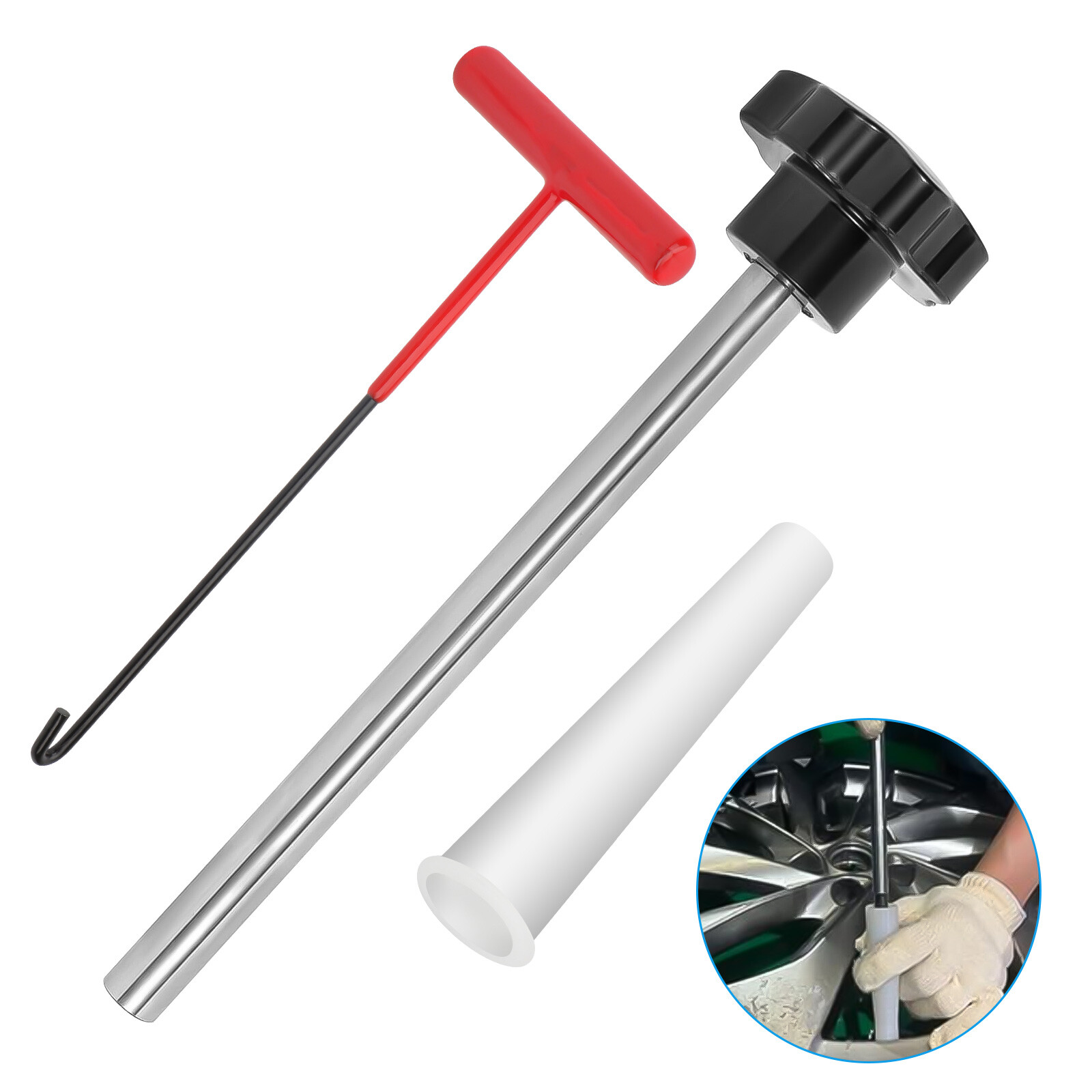 Tire Valve Stem Core Remover&Installer/Replacement Tool Kit For Valve Core TR413