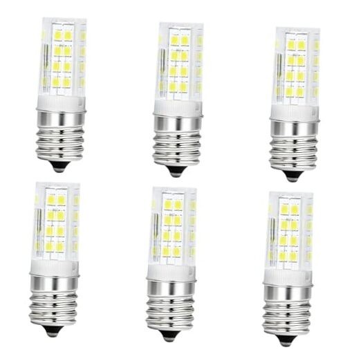 6 Pcs 5304517886 5W Refrigerator LED Bulbs, KEI D28A KEL2811 E17 Freezer Light