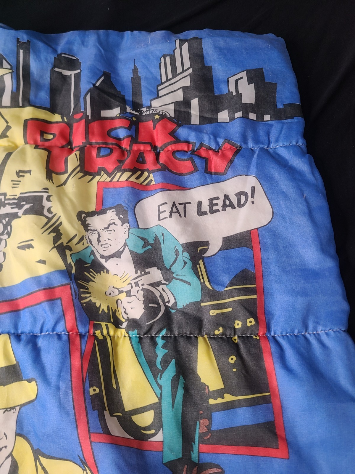 Vintage Disney 90's Made In USA Dick Tracy Movie Youth Kids Sleeping Bag 55x29
